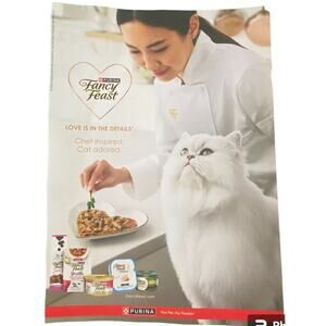 Fancy Feast Print Ad Campaign Summer 2024 8x10 Frame Ready Original Magazine